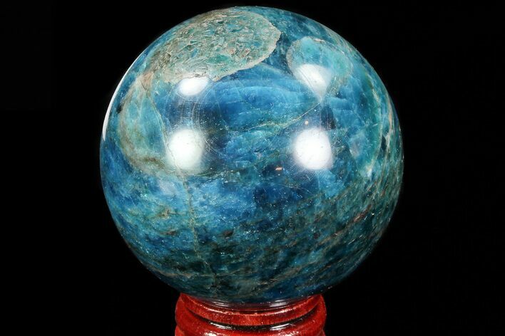 Bright Blue Apatite Sphere - Madagascar #83094